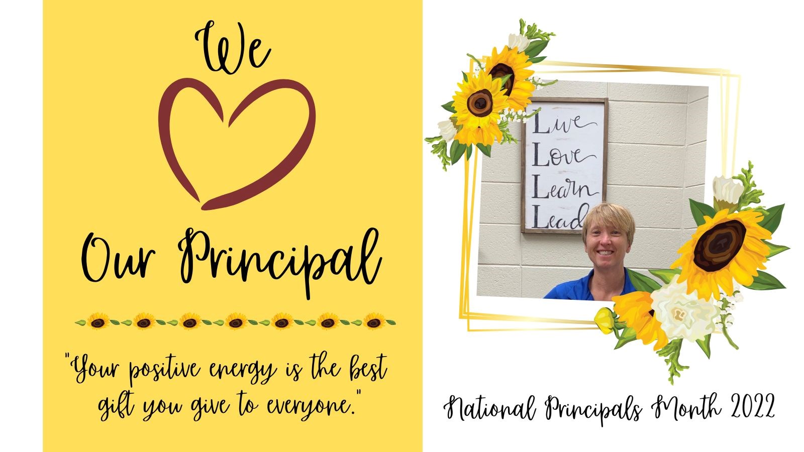 October is National Principals' Month